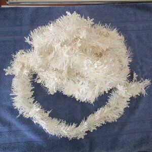 Snowflake glitter garland